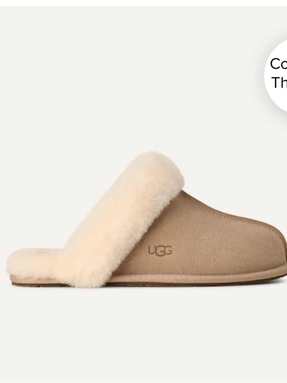 UGG  Scuffette II  Women's Sheepskin Slide Slippers - size 8